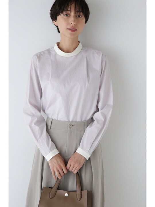 楽天市場】【SALE／50%OFF】◇シルプレシュランクストライプブラウス 