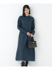 プチフラワープリントブラウジングバンドカラーワンピース human woman ヒューマン ウーマン ワンピース・ドレス ワンピース グリーン イエロー【送料無料】[Rakuten Fashion]