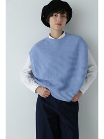 【SALE／55%OFF】ニットベスト human woman ヒューマン ウーマン トップス ニット ブルー グレー ホワイト ネイビー【RBA_E】【送料無料】[Rakuten Fashion]