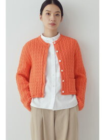 【SALE／55%OFF】◆ケーブルカーディガン human woman ヒューマン ウーマン トップス ニット オレンジ グリーン【RBA_E】【送料無料】[Rakuten Fashion]