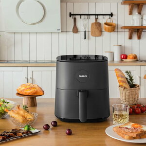 【月間優良ショップ】【日本語レシピ付き】 COSORI コソリ ノンフライヤー 4.7L 大容量 家庭用 電気 エアフライヤー 最高温230度 揚げ物 ポテト 惣菜 タイマー 自動電源オフ グレー CAF-L501-KJP