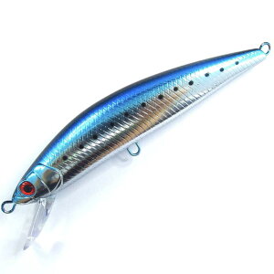 【momoルアー】 モモルアー 青物対応 貫通ワイヤーミノー ブルーランナー 120mm 40g ブリ ヒラマサ サワラ マグロ 等に。 (マイワシ)