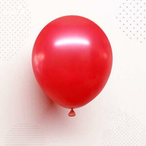 5インチラウンド風船 13cm パールバルーン レッド 50個入り 誕生日パーティー バレンタインデー 結婚式 クリスマス 赤色