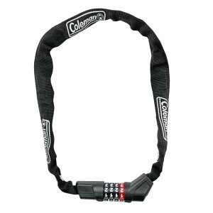 コールマン(Coleman) 自転車用 サイクルロック カギ 4桁 ダイヤル チェーンロック スリーブ入り