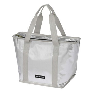 キャプテンスタッグ(CAPTAIN STAG) 保冷バッグ クーラーバッグ トートクーラーバッグ 【容量4L/10L】 シルバー デリス