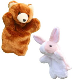 しあわせ倉庫 アニマル パペット ぬいぐるみ 人形 動物 オオカミ うさぎ など