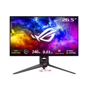 ASUS L@EL Q[~Oj^[ ROG Swift OLED PG27AQDM 27C`/WQHD/240Hz/0.03msx/mOA/G-Sync Compatible/99% DCI-P3/JX^q[gVN/HDR/