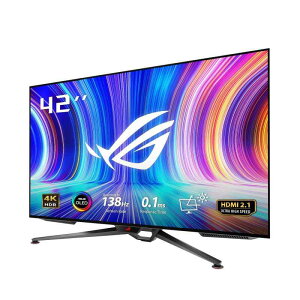 ASUS L@EL 4K Q[~Oj^[ ROG Swift OLED PG42UQ 41.5C`/4K/138Hz/0.1msx/mOA/HDMI 2.1 DP/98% DCI-P3/JX^q[gVN/HDR/