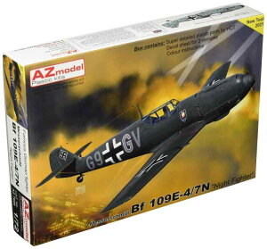 AZモデル 1/72 ドイツ空軍 メッサーシュミット Bf109E-4/7N 夜間戦闘機 プラモデル AZM7666