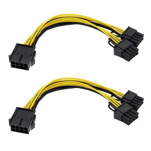 Popolier GPU VGA PCIe 8�s�����X����f���A��2X8�s���i6 + 2�j�d���P�[�u�� 30cm �X�v���b�^PCI Express �O���t�B�b�N�J�[�h�R�l�N�^ PC �d���P�[�u�� �O���t�B�b�N�J�[�h�p���C���[CPU�����b�N�X �d��