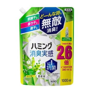 花王 ハミング消臭実感 リフレッシュグリーン詰替特大 1000ml
