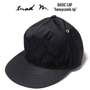 TRAD MARKS (�g���b�h�}�[�N�X) BASIC CAP honeycomb rip �i�C�����L���b�v BLACK