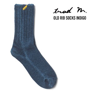 TRAD MARKS (�g���b�h�}�[�N�X) OLD RIB SOCKS INDIGO �I�[���h���u�\�b�N�X �C�� �C���f�B�S���� ���{��