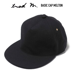 TRAD MARKS (�g���b�h�}�[�N�X) BASIC CAP MELTON �����g���E�[�� �x�[�V�b�N�L���b�v �X�q NAVY