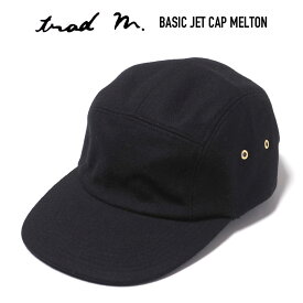 TRAD MARKS (トラッドマークス) BASIC JET CAP MELTON メルトンウール ベーシックジェットキャップ 帽子 BLACK