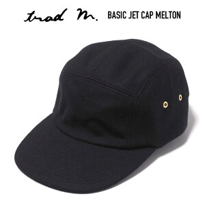 TRAD MARKS (�g���b�h�}�[�N�X) BASIC JET CAP MELTON �����g���E�[�� �x�[�V�b�N�W�F�b�g�L���b�v �X�q BLACK