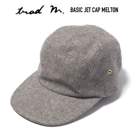 TRAD MARKS (トラッドマークス) BASIC JET CAP MELTON メルトンウール ベーシックジェットキャップ 帽子 GREY