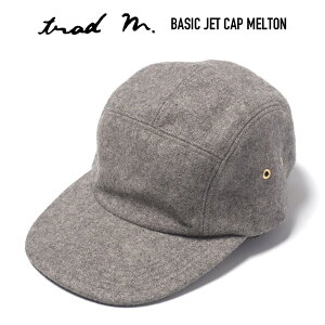 TRAD MARKS (�g���b�h�}�[�N�X) BASIC JET CAP MELTON �����g���E�[�� �x�[�V�b�N�W�F�b�g�L���b�v �X�q GREY