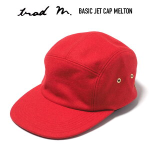 TRAD MARKS (�g���b�h�}�[�N�X) BASIC JET CAP MELTON �����g���E�[�� �x�[�V�b�N�W�F�b�g�L���b�v �X�q RED