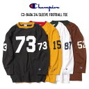 CHAMPION (チャンピオン) MEN'S CASUAL C3-B406 3/4 SLEEVE FOOTBALL TEE 七分袖フットボールTシャツ USAコットン