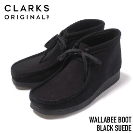Clarks ORIGINALS (クラークス) WALLABEE BOOT ワラビーブーツ スウェード BLACK SUEDE