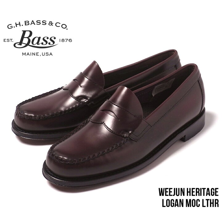 楽天市場】G.H.BASS (ジーエイチバス) BA11035H LOGAN WINE ローガン  