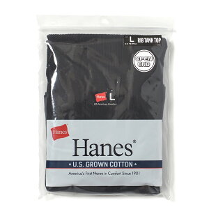 HANES (�w�C���Y) HM2-B201 US COTTON RIB TANK TOP ���u�^���N�g�b�v USA�R�b�g��
