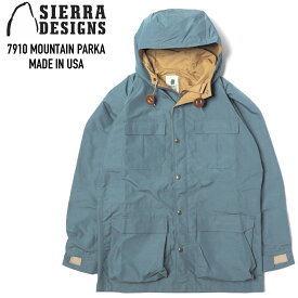 SIERRA DESIGNS (シェラデザイン) 7910 MOUNTAIN PARKA マウンテンパーカー MADE IN USA アメリカ製 BLUE STONE/VINTAGE TAN