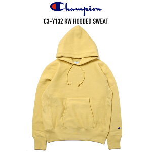 CHAMPION (`sI) REVERSE WEAVE C3-Y132 RW HOODED SWEATo[XEB[u t[hXEFbg p[J[ 11.5IX CREAM YELLOW