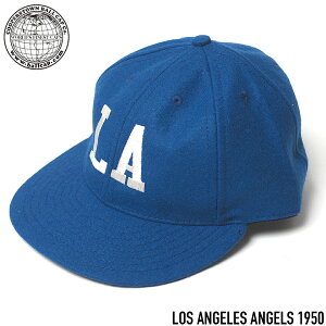 COOPERSTOWN BALL CAP CO. (�N�[�p�[�Y�^�E���{�[���L���b�v) LOS ANGELES ANGELS 1950 �x�[�X�{�[���L���b�v 3�C���`�o�C�U�[ ROYAL