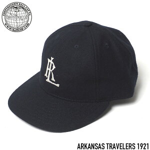 COOPERSTOWN BALL CAP CO. (�N�[�p�[�Y�^�E���{�[���L���b�v) ARKANSAS TRAVELERS 1921 �x�[�X�{�[���L���b�v 3�C���`�o�C�U�[ NAVY