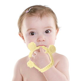Angelcare ベビー歯固め 手首にはめ 歯痛みを和らげます 手を噛んでいないように保護します 食品級 安全無毒 BPAフリー 3～12ヶ月 新生児 おもちゃ 生産お祝い （調節可能なベルクロストラップ