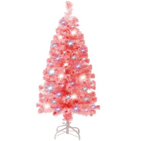 クリスマスツリー 『色鮮やかな光ファイバーツリー』 150cm 120cm ツリー ファイバーツリー 北欧 ホワイトツリー 光ファイバー マルチカラー