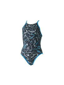 Speedo(スピード) 競泳用トレーニング水着 Felicitations TurnS Suit フェリシタシオンターンズスーツ レディース STW02401 グレイ/ブルー M