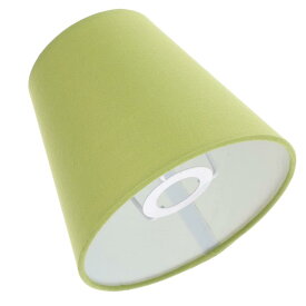 KESYOO ランプシェード 傘のみ キャッチ式 交換用 卓上 布製 シンプル ライトカバー 薄ベージュ 電気スタンドの傘 雰囲気 装飾ランプ 屋内照明 緑