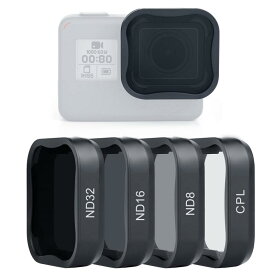 SOONSUN レンズフィルターキット GoPro Hero 5 6 7用 ブラック アクションカメラ
