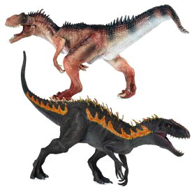 UTST 恐竜 フィギュア 黒色 インドミナスレックスおもちゃ アロサウルス フィギュア 恐竜 おもちゃ 6+