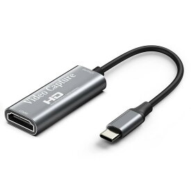 Chilison HDMI キャプチャーボード ゲームキャプチャー USB Type C ビデオキャプチャカード 1080P60Hz ゲーム実況生配信、画面共有、録画、ライブ会議に適用 小型軽量 Nintendo Switch、Xbox One、OBS Studio