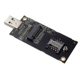 Cablecc Key-B M.2 NGFF WWAN - USB 3.0アダプターライザーカード SIMスロット付き 3G/4G/5G LTEワイヤレスモジュールモデムカード用