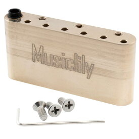 Musiclily Ultraブラス製36mmトレモロブロック10.8mm弦ピッチストラトエレキギター用 ウィルキンソンMシリーズブリッジ