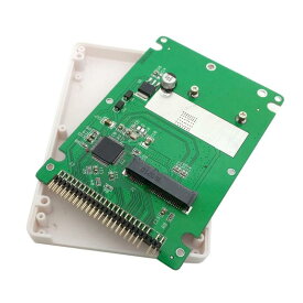 CY mSATA Mini PCI-E SATA SSD - 2.5インチ IDE 44ピン ノートブック ノートパソコン HDDケース エンクロージャー ホワイト