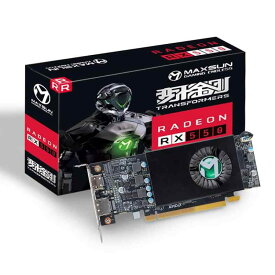 maxsun AMD Radeon RX 550 4GB ロープロファイル グラフィックボード グラボ GPU