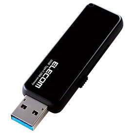 エレコム USBメモリ 16GB USB3.0 USB3.1 スライド式 USB Type-C対応 ストラップホール付 ブラック