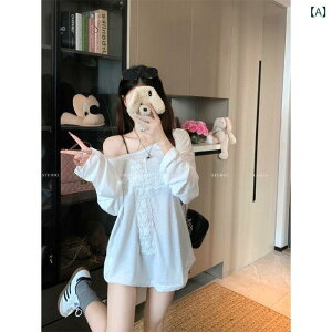 "レディース ラッシュガード 水陸両用 ウェア 紫外線対策 水着 " &quotレディース ラッシュガード 水陸両用 ウェア 紫外線対策 水着 &quot な 風の 白い レースの かすかな 肩の t シャ