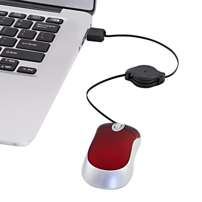 楽天市場】超小型マウス USB 有線 伸縮ケーブル 巻取り 光学式 ミニ S