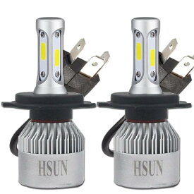 HSUN LED ヘッドライト、6500K 8000ルーメンオールインワンコンバージョンキット6500Kホワイト、車用ハロゲンランプ、プラグアンドプレイ