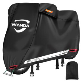WANDA バイクカバー 420D オートバイカバー スクーターカバー バイク用車体カバー 中型/大型バイク対応