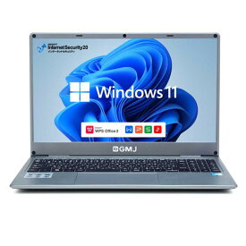 GLM GM-JAPAN ノートパソコン Windows 11 Office搭載 15.6インチ メモリ 8GB/SSD 256GB/テンキー 日本語キーボード WPS Office/Celeron/WIFI/USB3.0/HDMI/WEBカメラ/FullHD