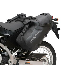 Rhinowalk バイク用サイドバッグ 防水オートバイの荷物袋 クイックリリース スポーツバイクオートバイラック用 オートバイの棚が付いているほとんどの冒険そしてスポーツのバイクに合いま