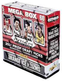 NBA 2021 Panini Prizm Draft Picks Collegiate Basketball Card Mega Box (Orange Ice Prizms) パニーニ プリズム ドラフト ピックス カリージャト バスケットボール カード メガボックス (オレンジ アイス プリズム)